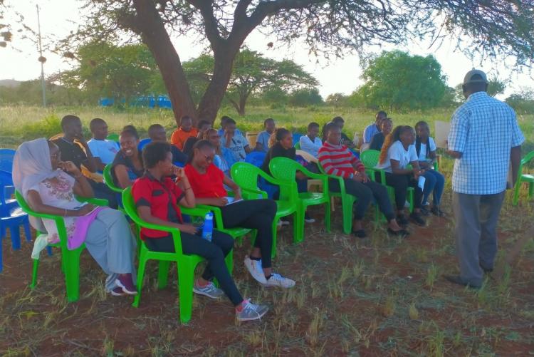 Training farming of 4 indigenous grasses- E. surperba, C. ciliaris, C. roxburghiana, and E. Macrostachyus, Makindu5