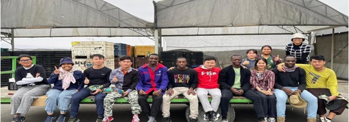 Jeph Odhiambo with other Students from Kenya, Thailand, Laos and Indonesia.