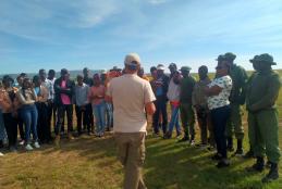 Students introduction session to  Naboisho Conservancy overview  