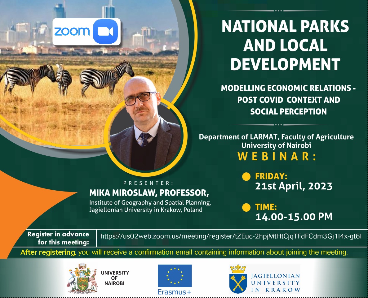 Webinar: National Parks and Local Development - Modelling economic relations,