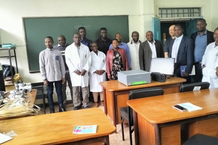 Jan Wozniak  with the trainee team  from Faculty of Agriculture and Veterinary Sciences  