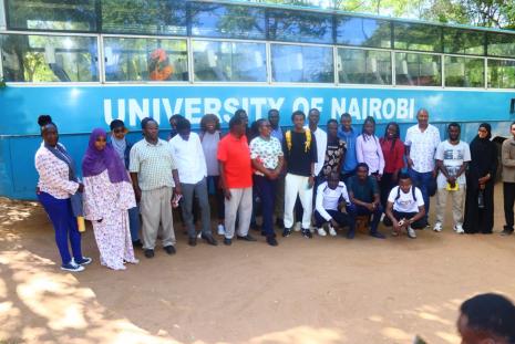 Staff and students during the excursion tour at DNRC