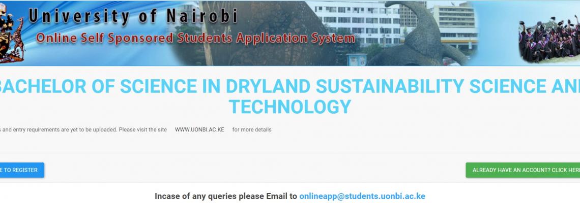BSC in Dryland Sustainability Science and Technology 