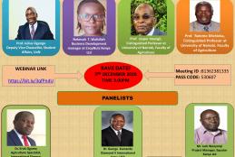 Webinar on Agriculture and food security