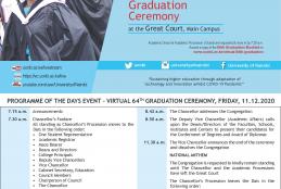 Invitation to UoN  64th Graduation ceremony 