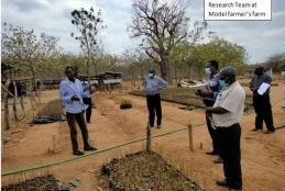 Research team at the  KEFRI Nursery, Kibwezi field station