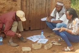Enumerators Conducting Pilot Study Using Visual Aids and Proportional Pilling in Burat Ward, Isiolo County