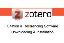 Zotero referencing and citation tool 