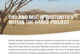 CALL FOR APPLICATION - RANGE PROJECT PHD AND MSC POSITIONS  