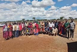 Dr. Koech with  Amboseli Land Owners Conservancies Association